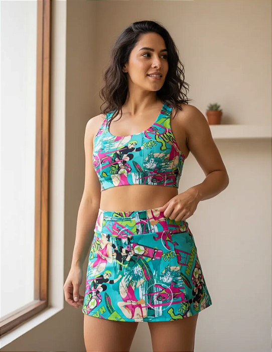 Short Saia Lira Verde