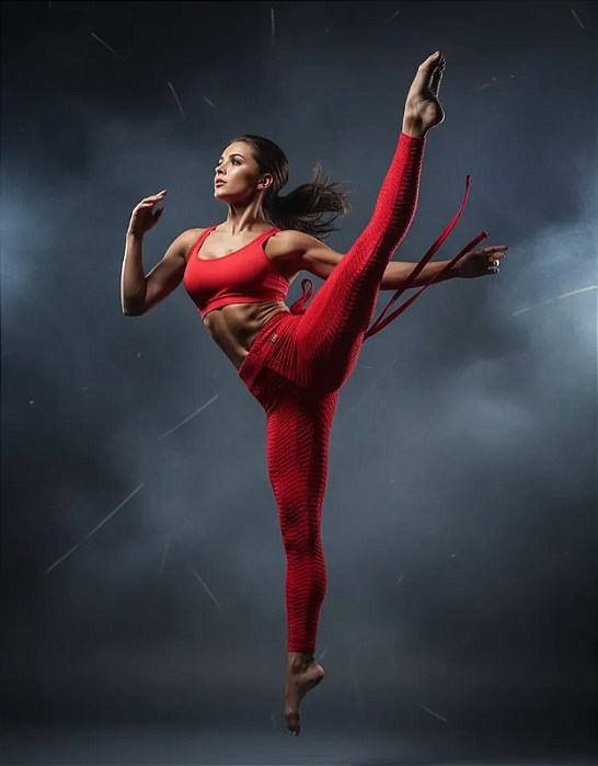Legging Wallpaper Vermelha