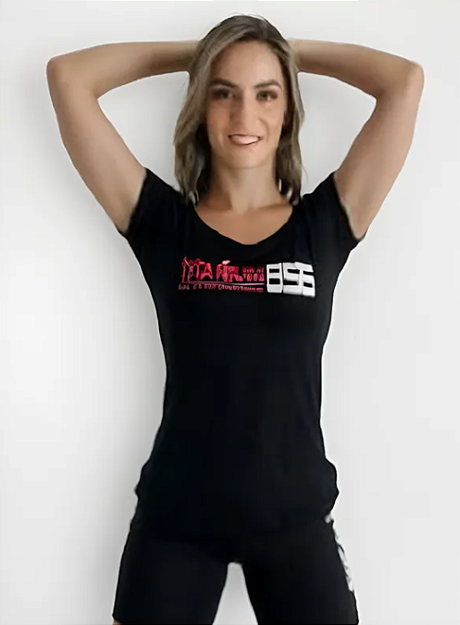 Blusa Titanium Preta Rosa