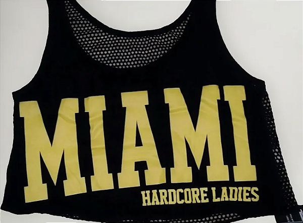 Cropped Miami Amarelo
