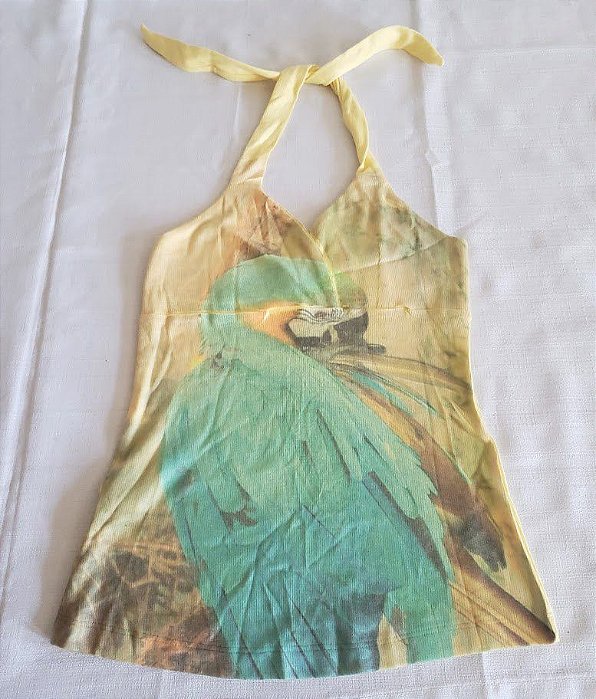 Blusinha Frente Única Amarela Arara