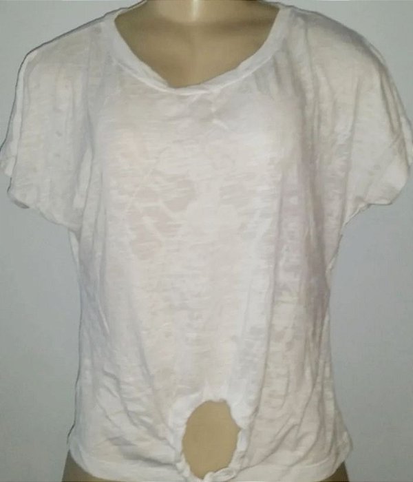 Blusa Flamê Giletada Branca