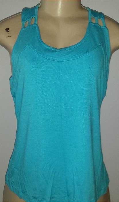 Blusinha Tiras Azul