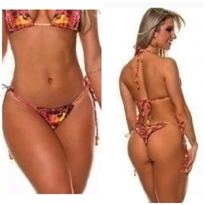Calcinha Biquini Ripple África Laranja