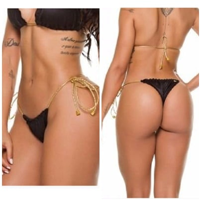 Calcinha Biquini Ripple Cirre Preto