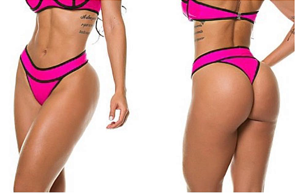 Calcinha Biquini 3D Pink