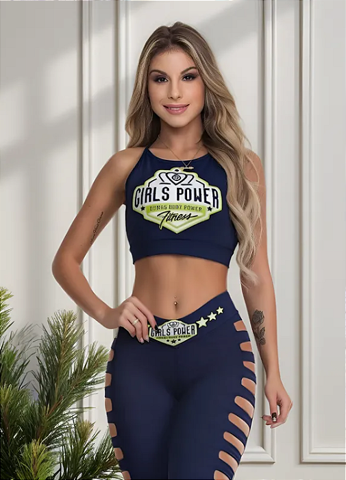 Blusa Power Azul Marinho