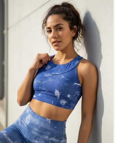 Top Nadador Jeans Azul
