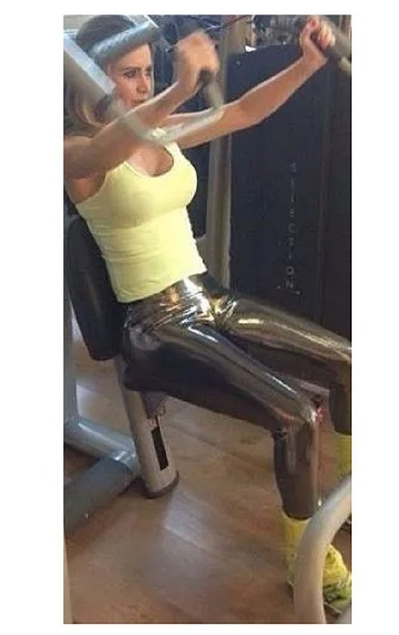 Calça Legging Metalizada (COM AVARIA)