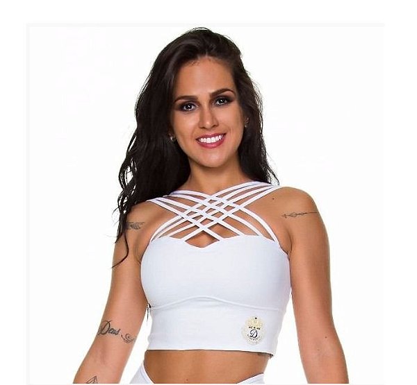Blusa Trançada Branca (COM AVARIA)