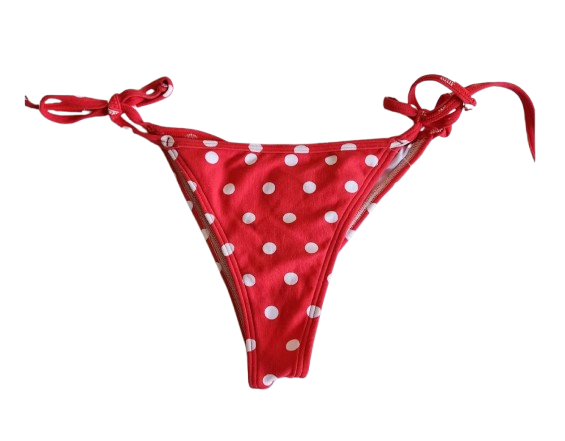 Calcinha Biquini Poá Vermelho