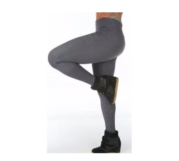 Legging Cirre Zíper Cinza (COM AVARIA)