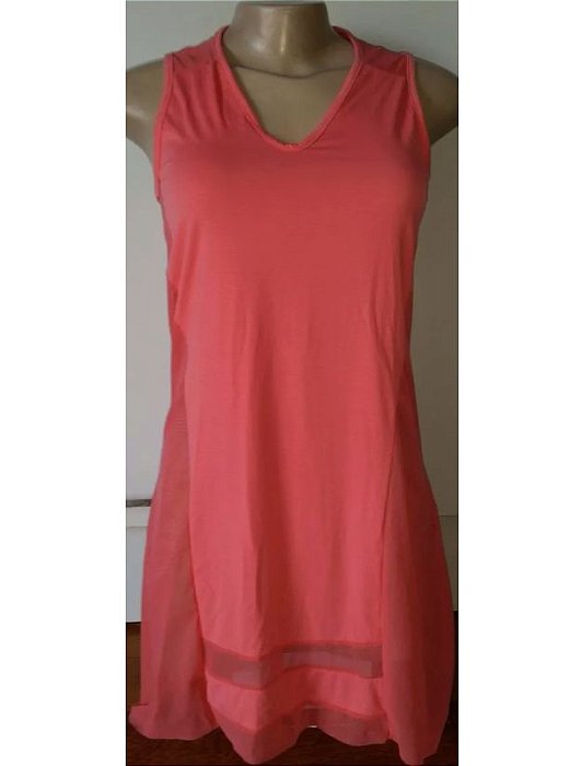 Vestido Praia Tela Coral (COM AVARIA)