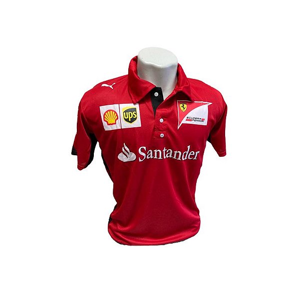 Camisa Polo Ferrari F1 - Balaclava F1 - Balaclava F1 - Para amantes de Fórmula  1