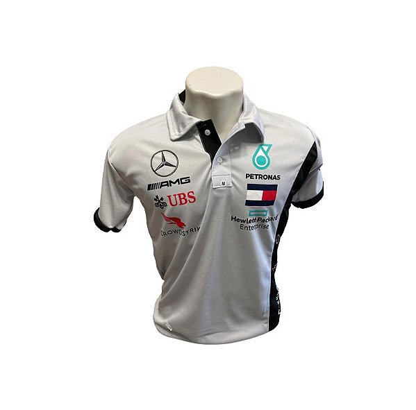 Camisa Polo Mercedes Benz F1 - Balaclava F1 - Balaclava F1 - Para amantes  de Fórmula 1