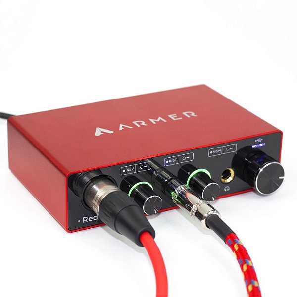 Interface de Áudio USB Armer Red One 2in/2out Loja Oficial Armer Brasil