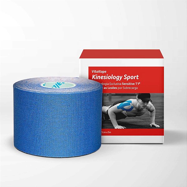 Bandagem para Kinesioterapia Kinesiology Tape Sport 5cm X 5m Fisiovital