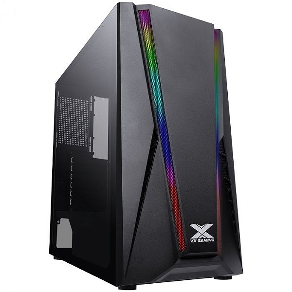 Gabinete Gamer Vinik VX Gaming Feux RGB Preto