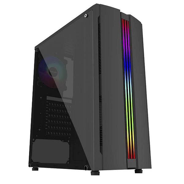 Gabinete Gamer Pixxo GF5522 RGB ATX USB 3.0 - Preto