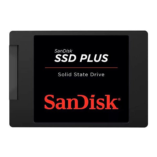 SSD SATA3 2.5" Sandisk Plus 1TB Leitura 535MB/s e Gravação 350MB/s