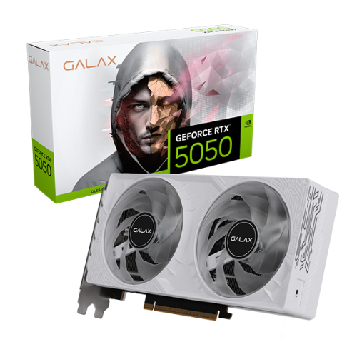 Placa De Video Galax Geforce RTX 5050 1-click Oc White, 8GB GDDR6, 128bit