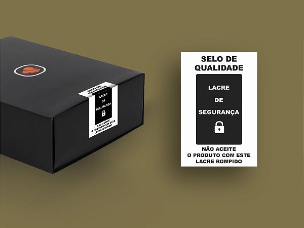 BRINDE - ETIQUETA LACRE DE SEGURANÇA - Insira por apenas R$ 0,01 no checkout