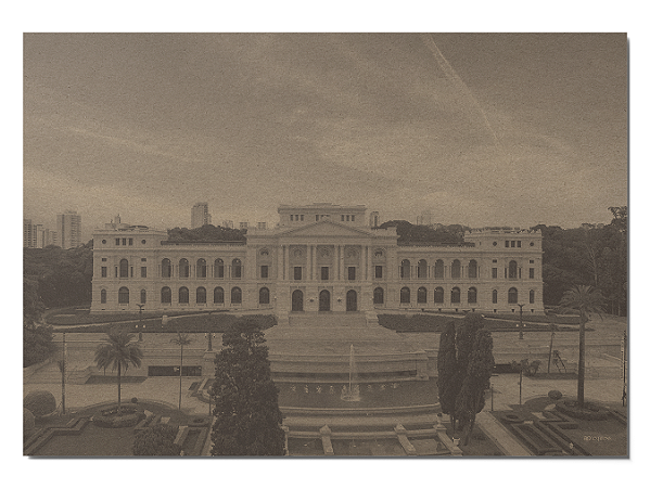 Papel Jogo Americano em Kraft "Museu do Ipiranga" - Pacote com 100 unidades