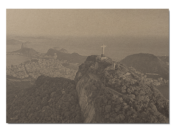 Papel Jogo Americano em Kraft "Corcovado" - Pacote com 100 unidades