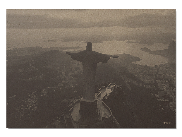 Papel Jogo Americano em Kraft "Cristo Redentor" - Pacote com 100 unidades