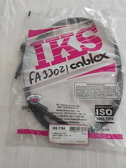 Cabo Acelerador Clio 1.6 8v 95 A 99 Iks 7164