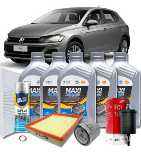 Kit Troca Oleo + Filtros Virtus 1.6 16v Msi 17 A 2024 Vw 5w40