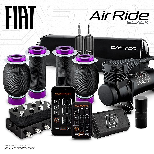 KIT 1 / AirRide Black - 8mm | Fiat
