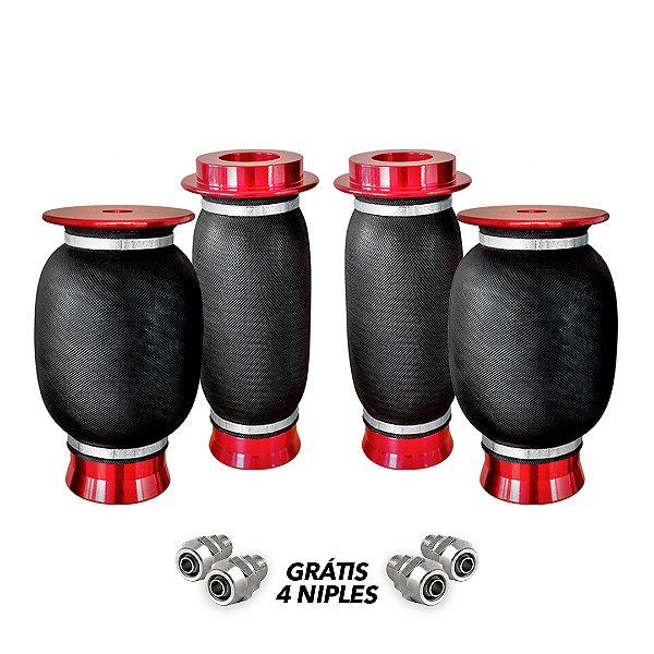 JOGO BOLSA DE AR 7.0 BASE CÔNICA 8MM/10MM - NIPLE GRÁTIS