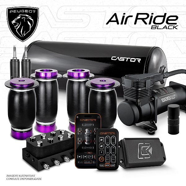 KIT 1 / AirRide Black - 8mm | Peugeot