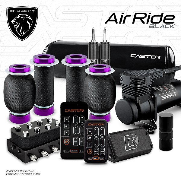 KIT 1 / AirRide Black - 8mm | Peugeot