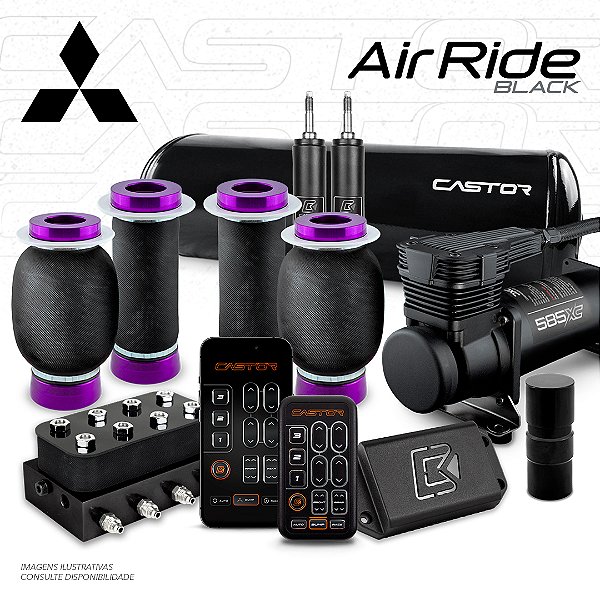 KIT 1 / AirRide Black - 8mm | Mitsubishi