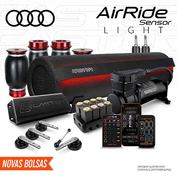 KIT 6 / AirRide Sensor Light + LEDTank | Audi
