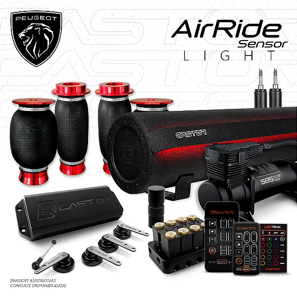 KIT 6 / AirRide Sensor Light + LEDTank | Peugeot