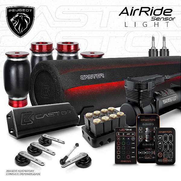 KIT 6 / AirRide Sensor Light + LEDTank | Peugeot