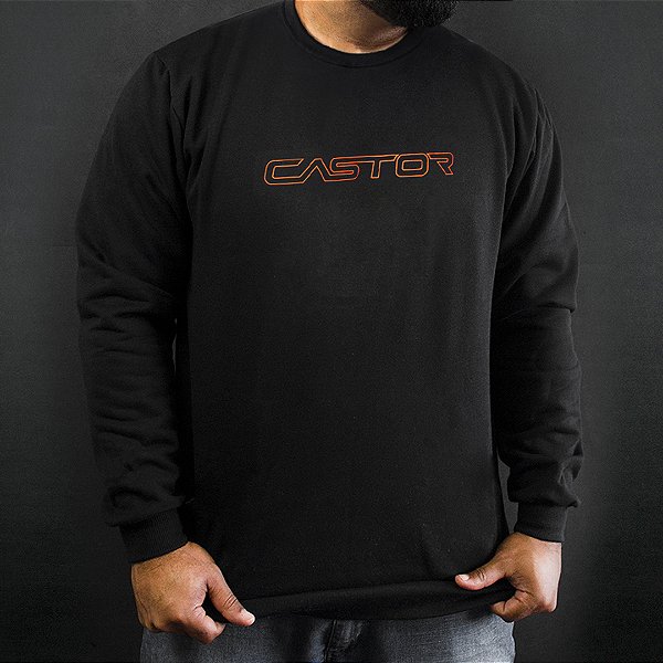 BLUSA MOLETOM - MOD. 03 SEM CAPUZ -  LOW_LIFE_STYLE PRETO