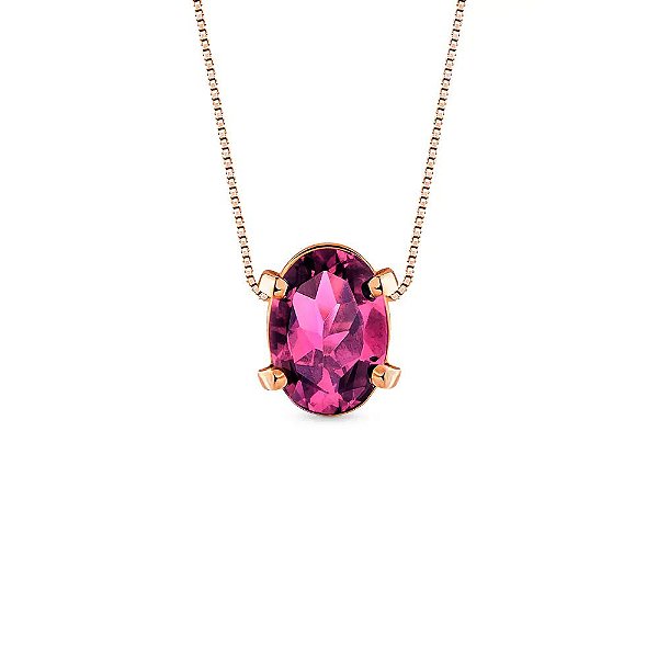 Pingente Ouro e Rodolita