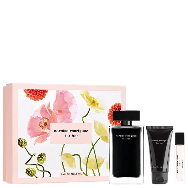 Conjunto For Her Narciso Rodriguez Feminino - Eau de Toilette 100ml + Body Lotion 50ml + Travel Size 10ml