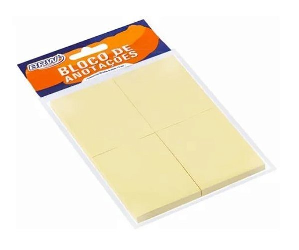 Bloco Adesivo 38X50MM Amarelo