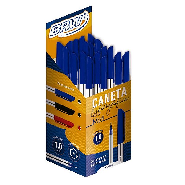 Caneta Azul Esferografica 1.0 Mid