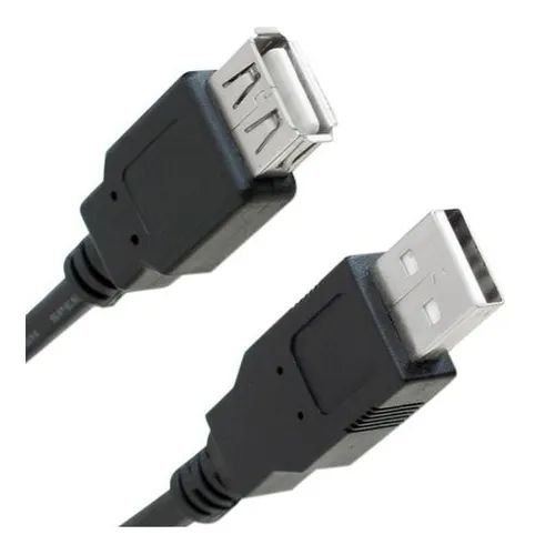 Cabo Extensor Usb 2.0 1.8M Preto