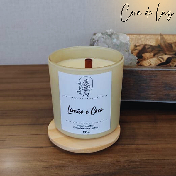 Vela Luxo Limão + Coco 195g