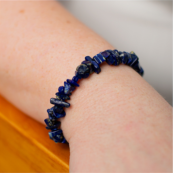 Pulseira de Cascalho Sodalita