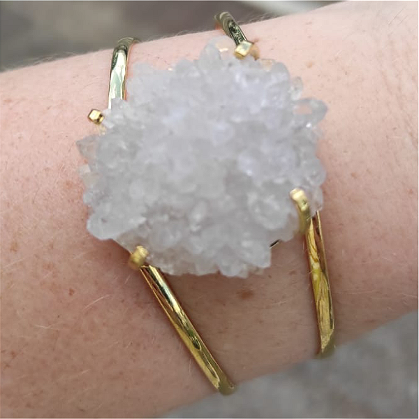 Bracelete Cristal Dourado