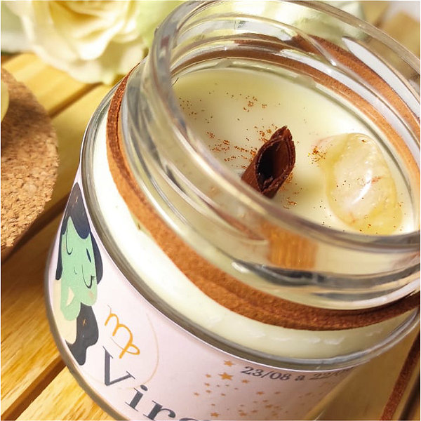 Vela Signo Virgem Baunilha 100g