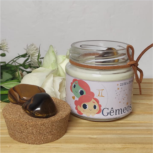 Vela Signo Gêmeos Vento 100g
